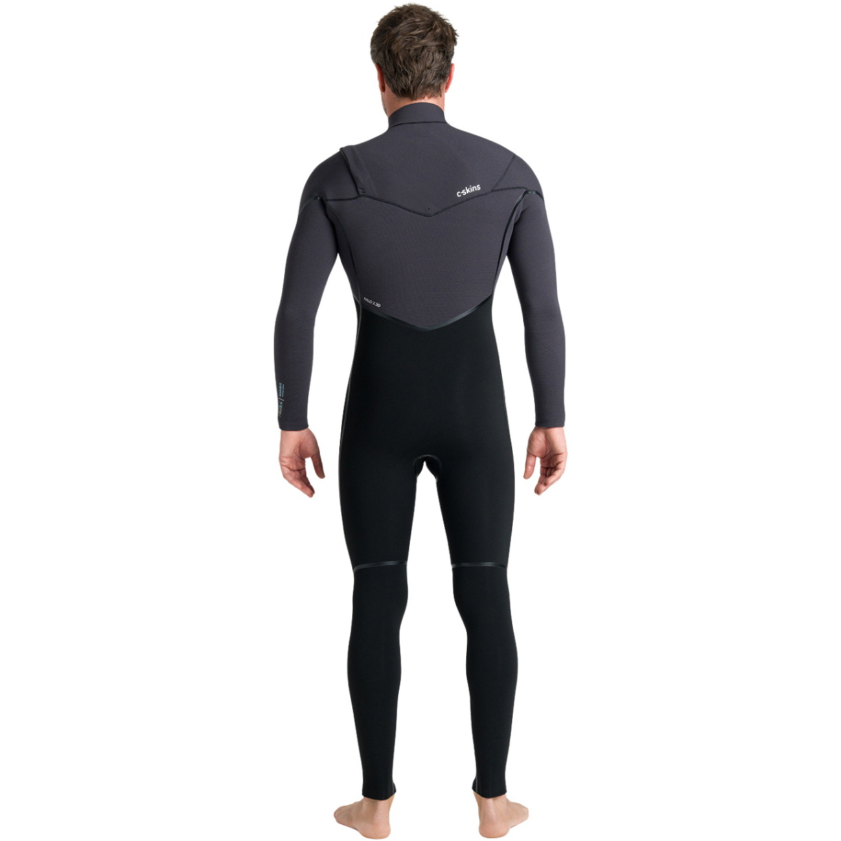 2026 C-Skins Mens Nuwave Wired 5/4mm Chest Zip Wetsuit CWI54MC - Black / Meteor / Blue